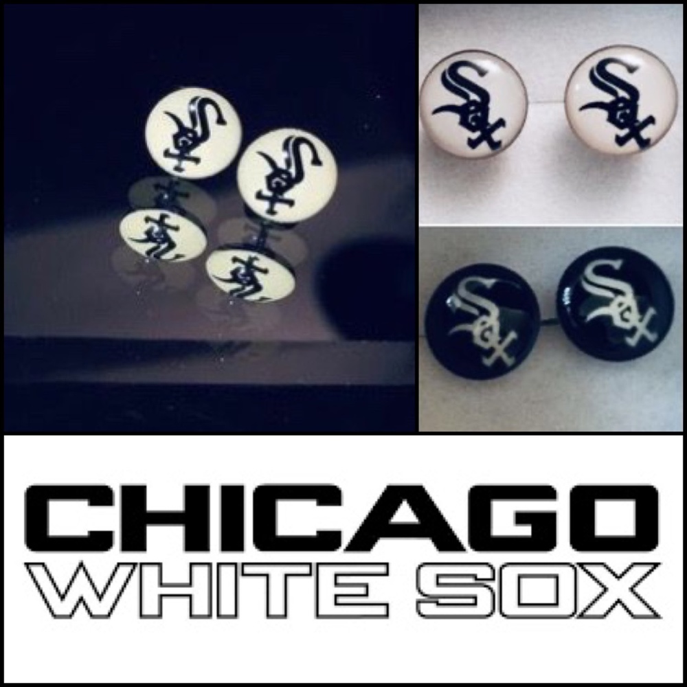 Chicago White sox Earrings [2 PAIRS]